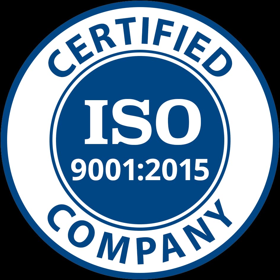 ISO 9001 certified